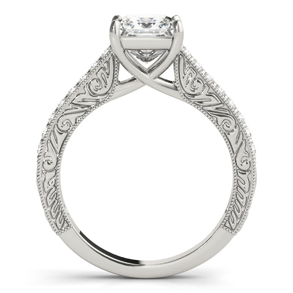 18K White Gold 0.5 CT Diamond Engagement Ring