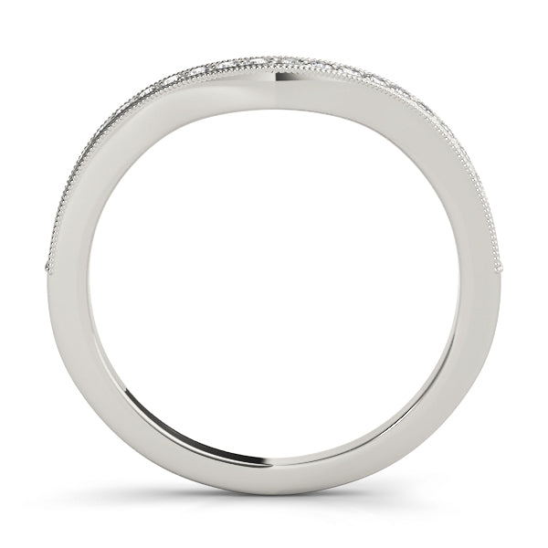 18K White Gold 0.22ctw Diamond Wedding Band