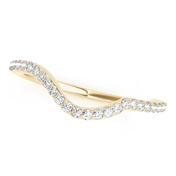 14K Yellow Gold 0.25 CTW Diamond Wedding Band