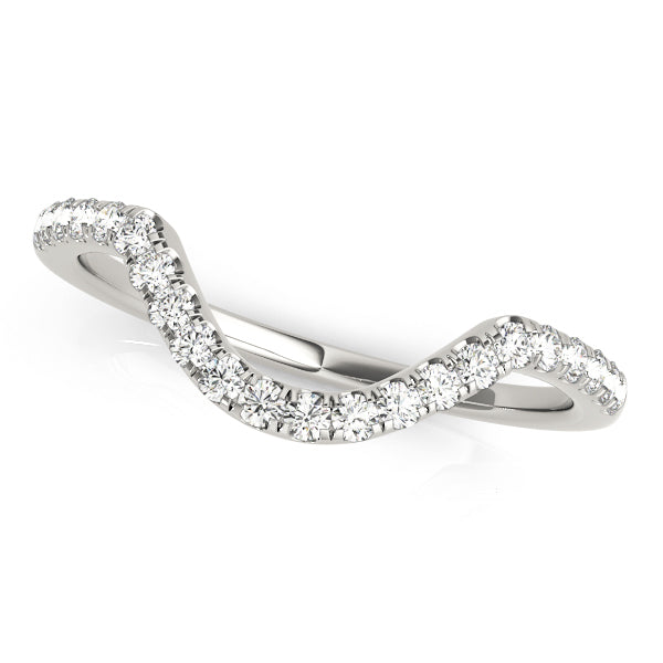 14K Yellow Gold 1/8 ct Diamond Wedding Band