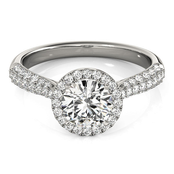 Halo Diamond Engagement Ring