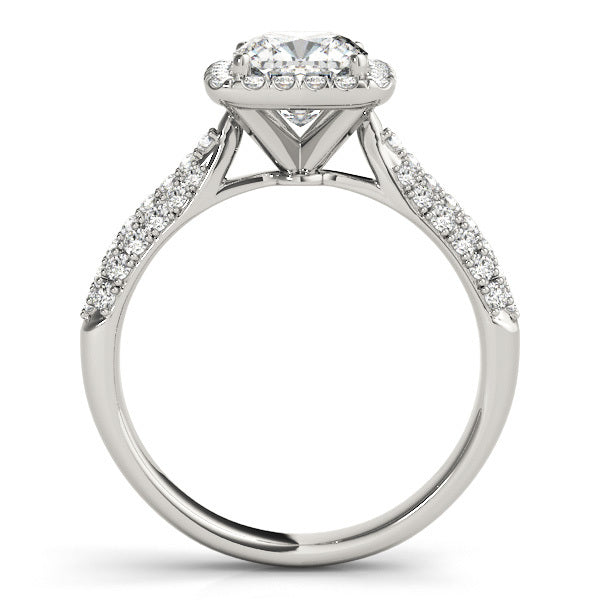 Platinum Cushion Diamond Engagement Ring 1.33ctw