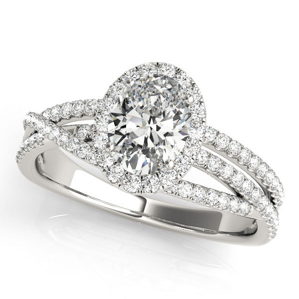 Diamond Halo Engagement Ring