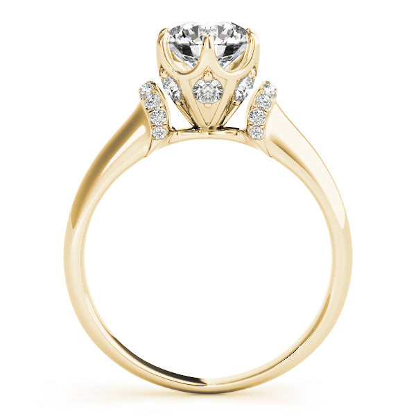 14K Yellow Gold 5/8 ct tw Vintage Diamond Engagement Ring