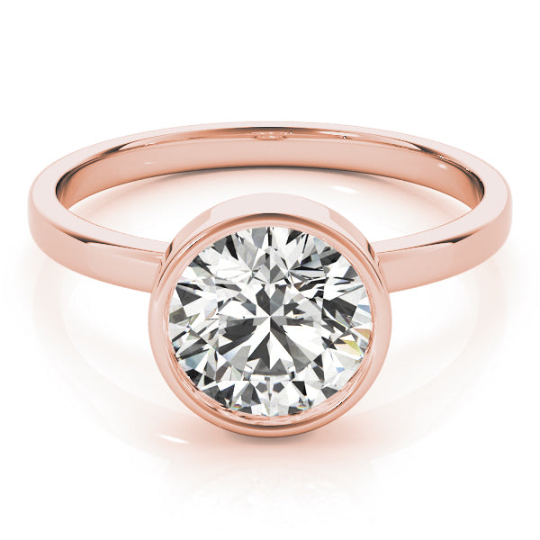 14K Rose Gold 1 ct tw Solitaire Diamond Engagement Ring