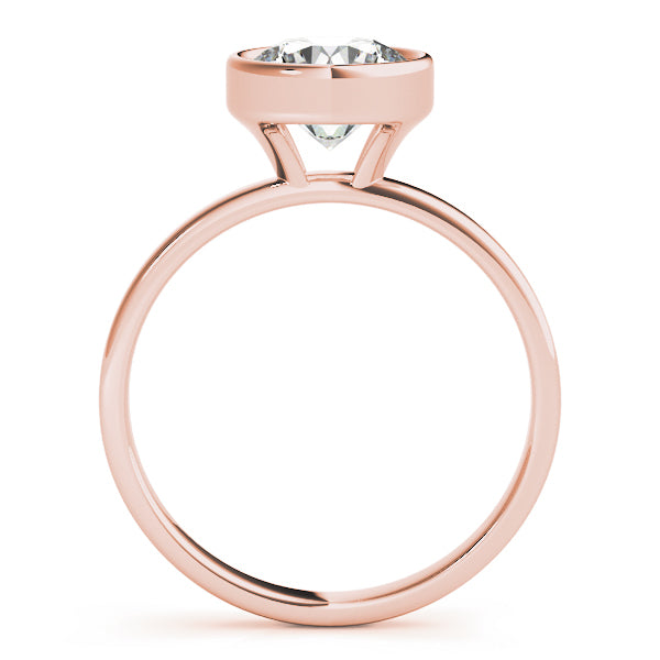 14K Rose Gold 1ct Round Diamond Engagement Ring