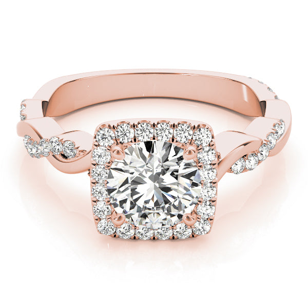 14K Rose Gold 1.33ctw Round Diamond Engagement Ring