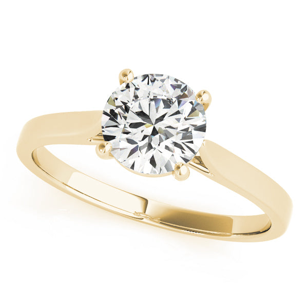 18K Yellow Gold 1 CT Diamond Engagement Ring