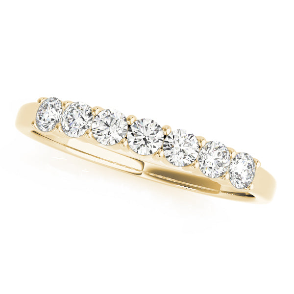 18K Yellow Gold Multi-Diamond Wedding Band