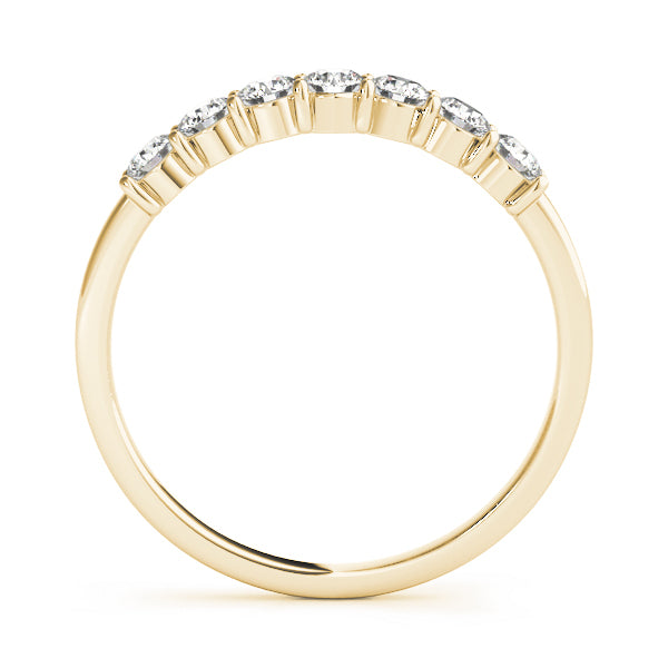 18K Yellow Gold Multi-Diamond Wedding Band