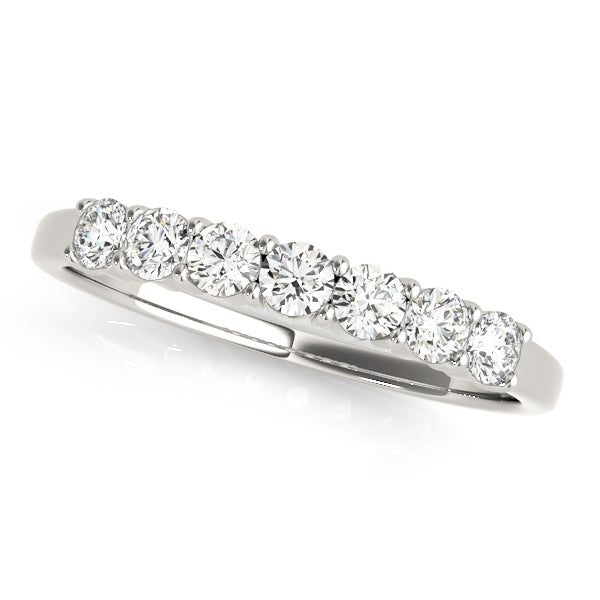 7-Stone Round Diamond Wedding Band