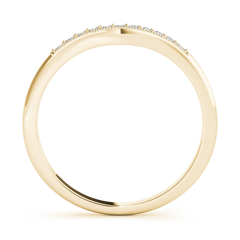 18K Yellow Gold Diamond Wedding Ring