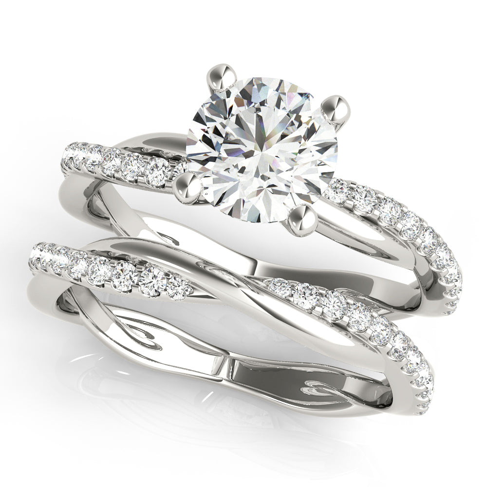 Platinum 1.16 ctw Round Diamond Engagement Ring