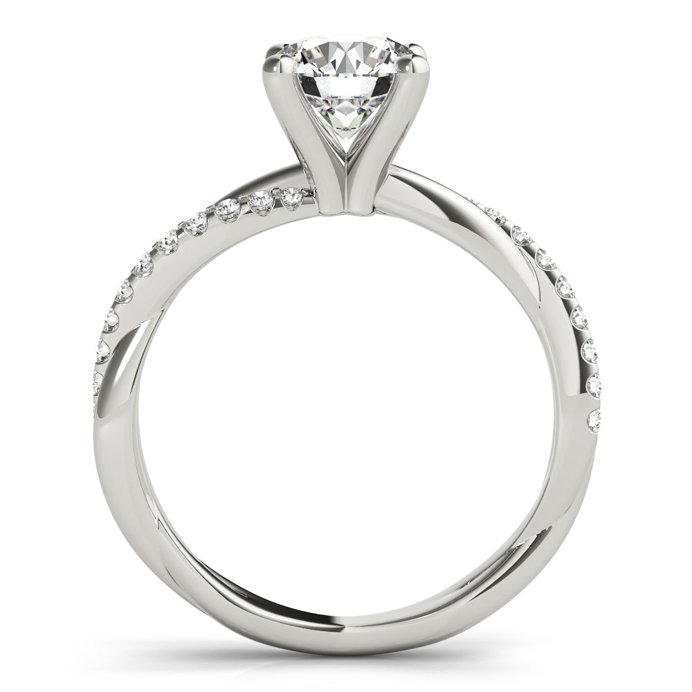 Platinum 1.16 ctw Round Diamond Engagement Ring