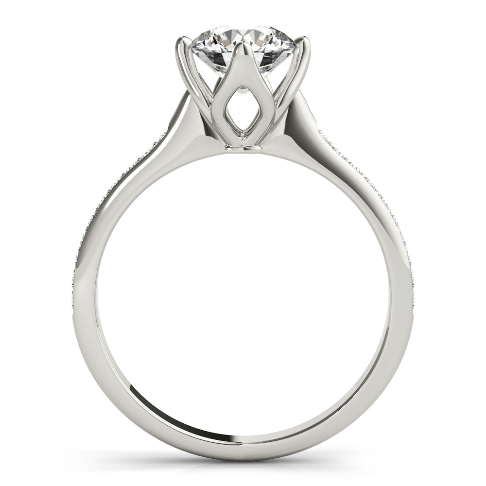14K White Gold 1 ct Diamond Engagement Ring