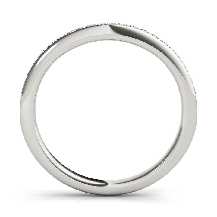 Platinum 1/6 CT Diamond Wedding Ring Band