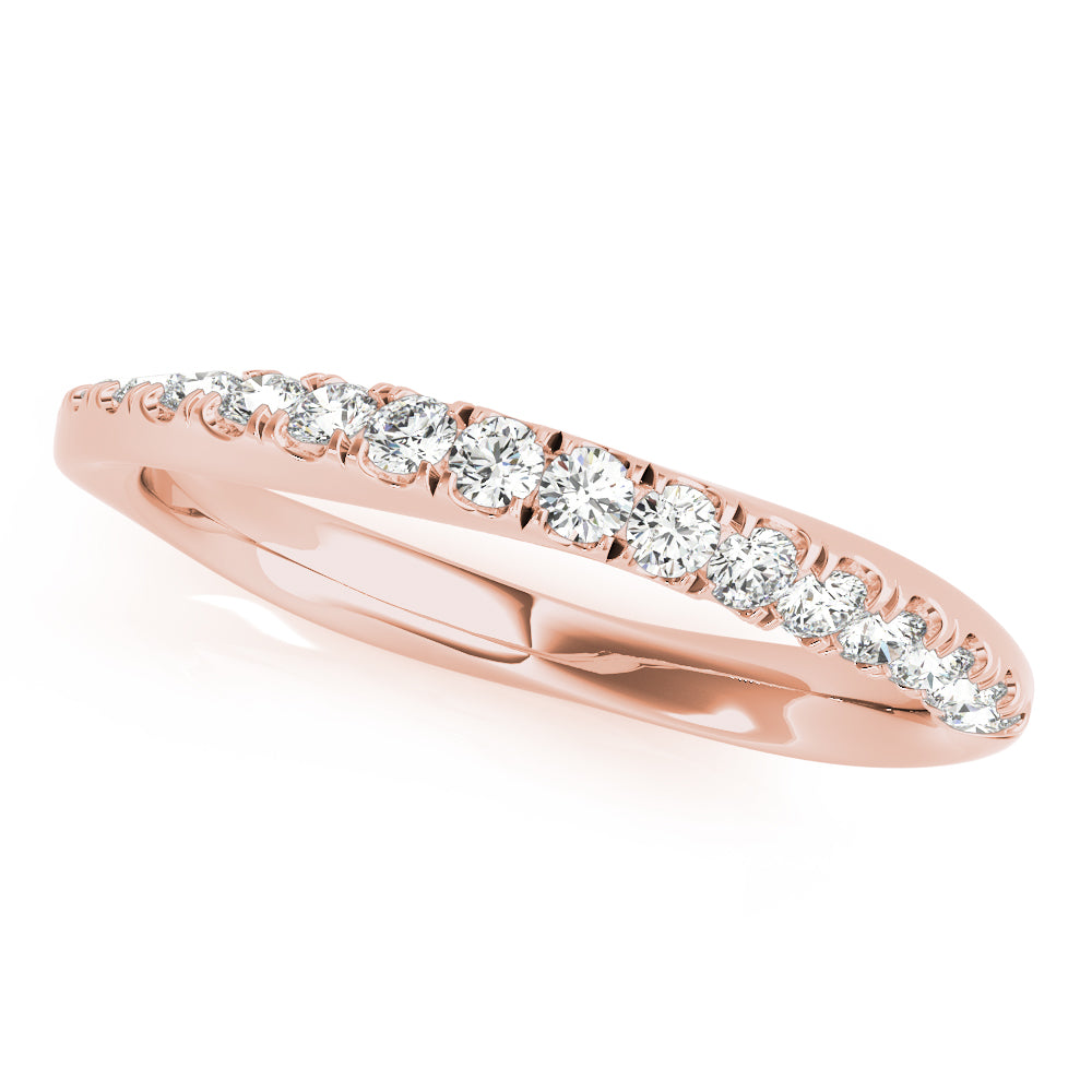 Rose Gold 0.21 CTW Diamond Wedding Band