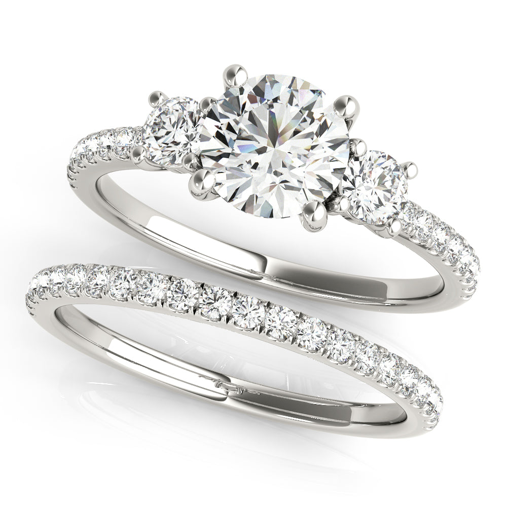 Platinum 1.24 ctw Round Diamond Engagement Ring
