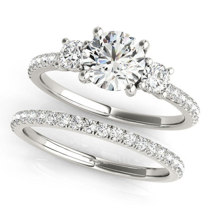 18K White Gold 1.24 ctw Diamond Engagement Ring