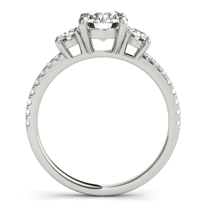 18K White Gold 1.24 ctw Diamond Engagement Ring