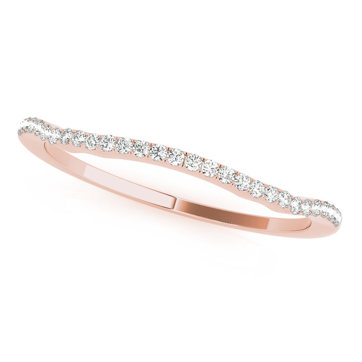 Rose Gold 29-Diamond Wedding Band Ring