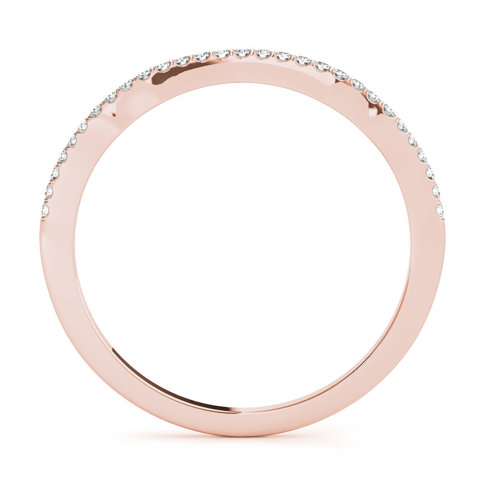 Rose Gold 29-Diamond Wedding Band Ring