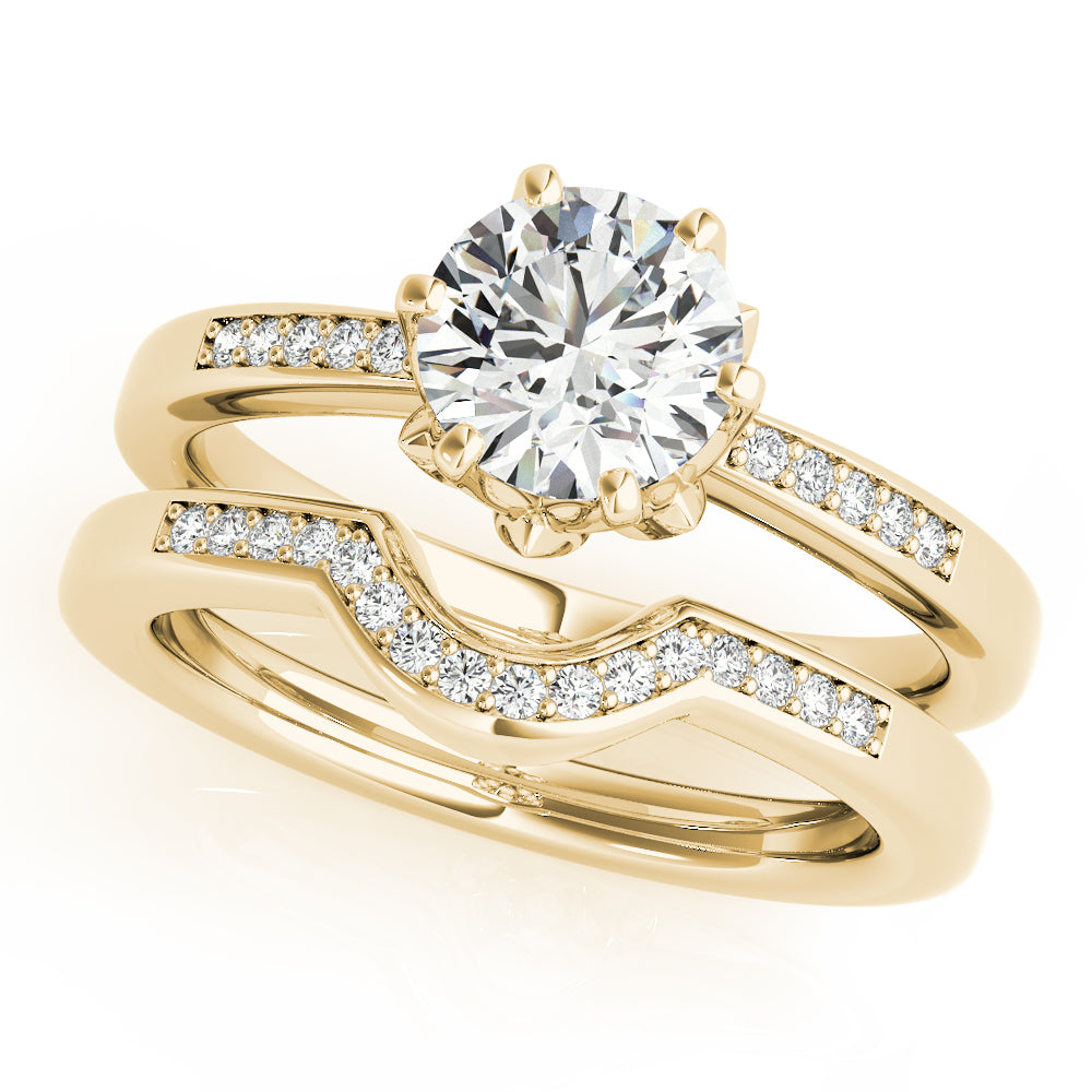 14K Yellow Gold 1.125ctw Diamond Engagement Ring