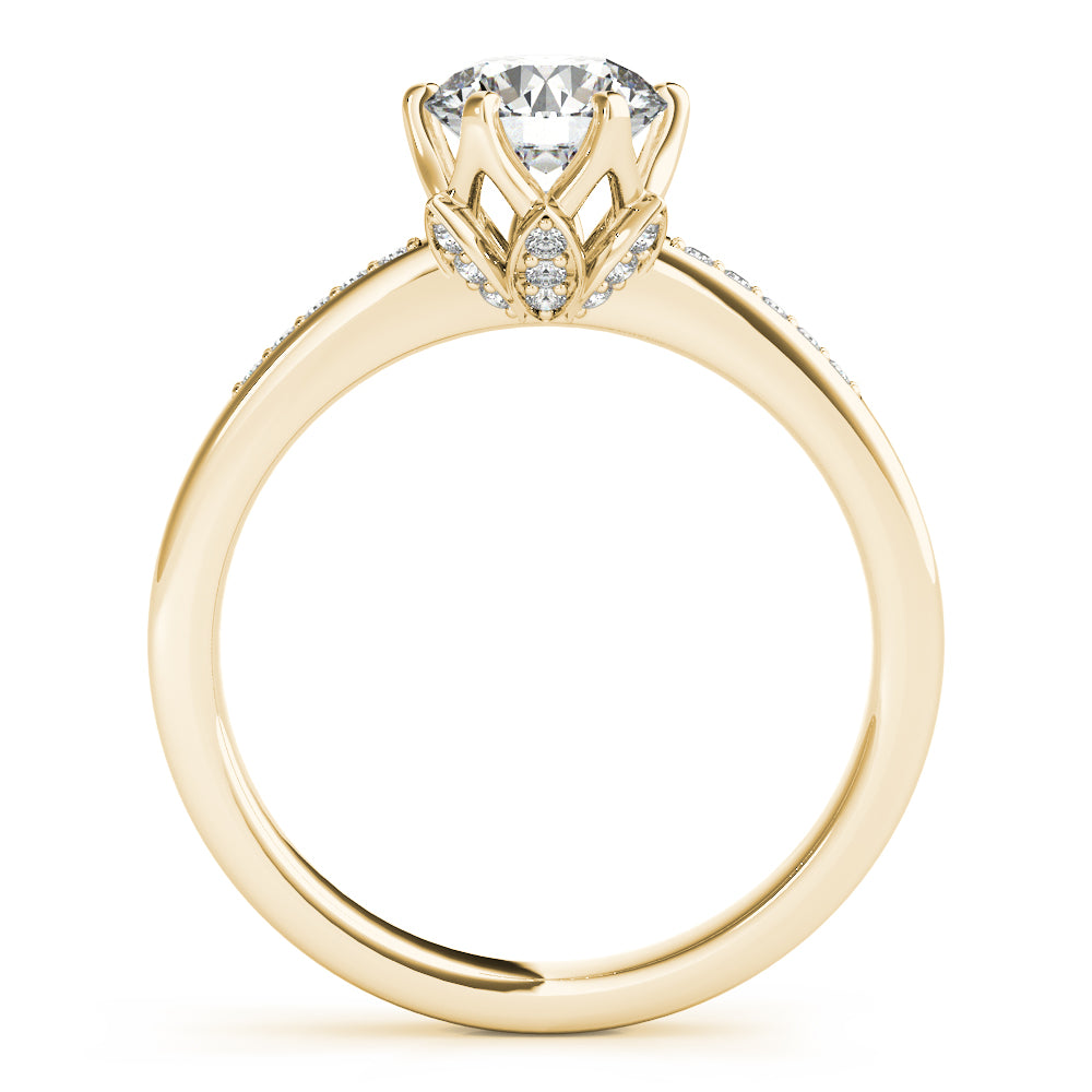 14K Yellow Gold 1.125ctw Diamond Engagement Ring
