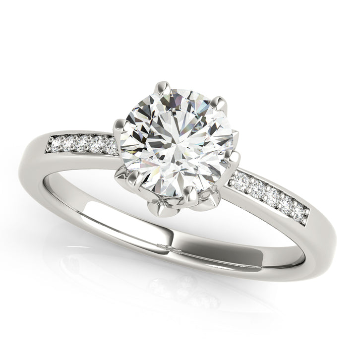 14K White Gold 1.125ctw Diamond Engagement Ring