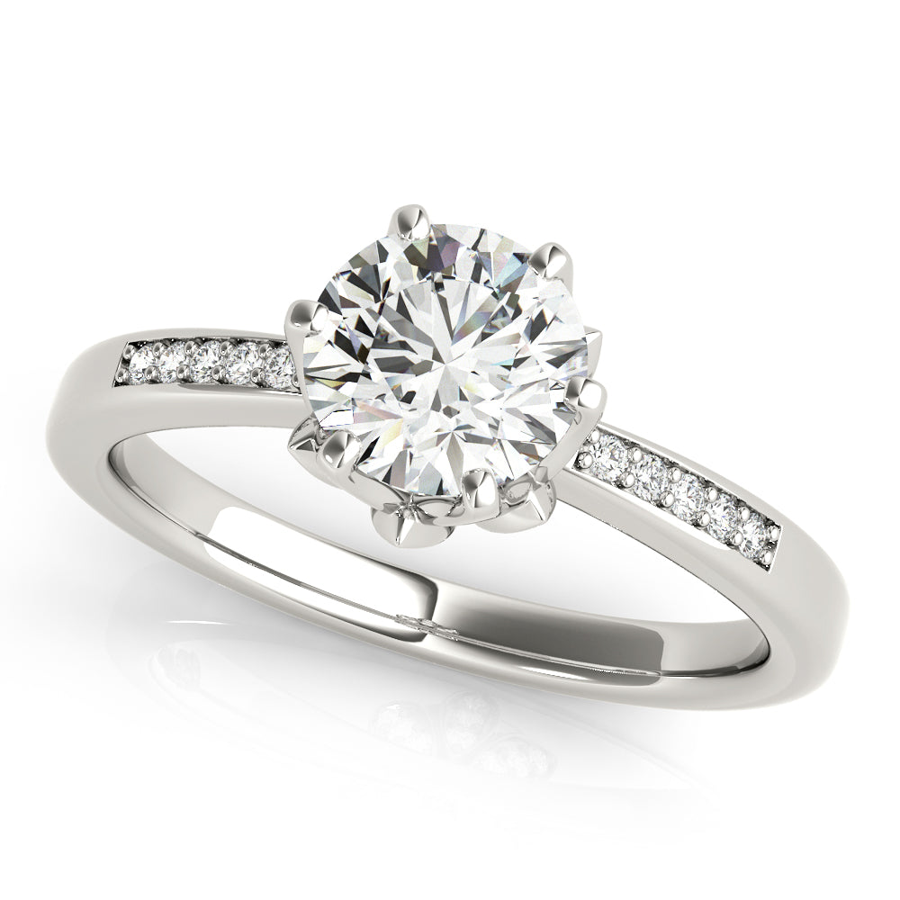18K White Gold 1.125ctw Diamond Engagement Ring