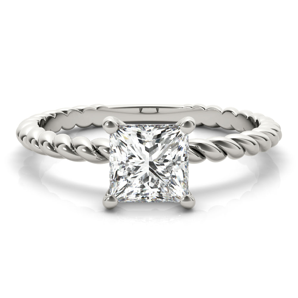 18K White Gold 0.6 CT Diamond Solitaire Ring