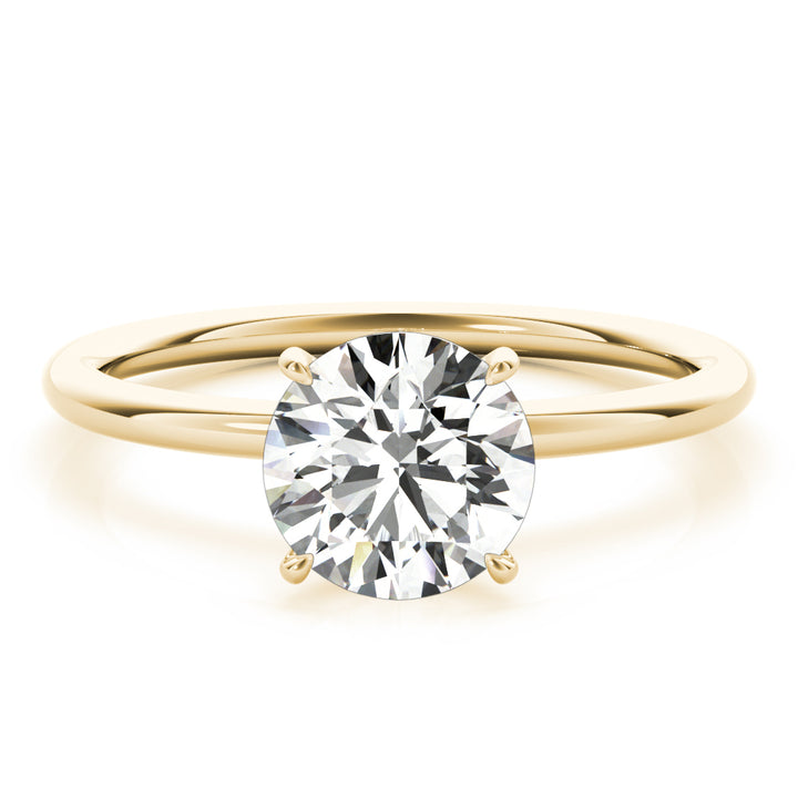 14K Yellow Gold 1 CT Diamond Halo Engagement Ring