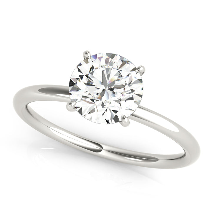 Platinum 1 CT Diamond Halo Engagement Ring