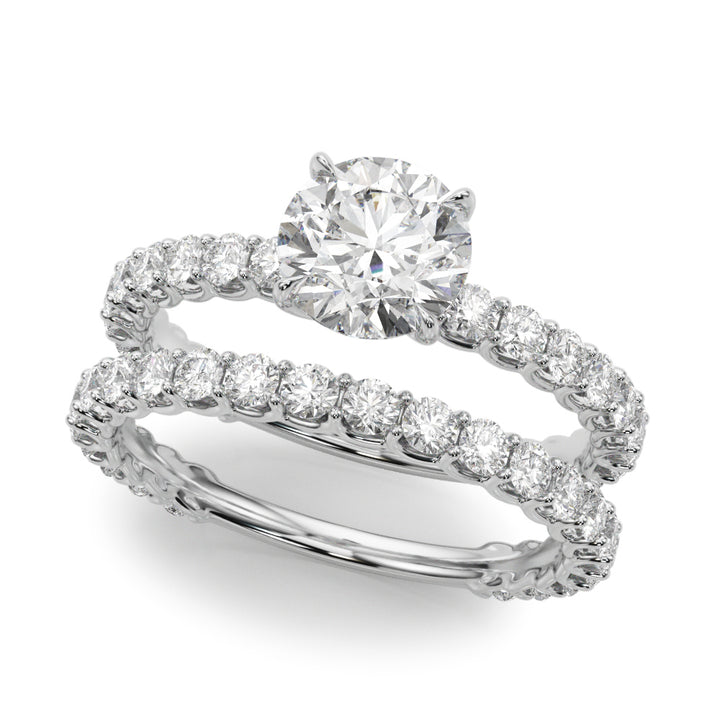 14K White Gold 1.25 ctw Round Diamond Ring