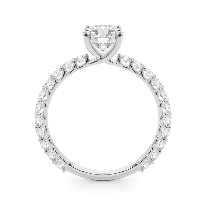14K White Gold 1.25 ctw Round Diamond Ring