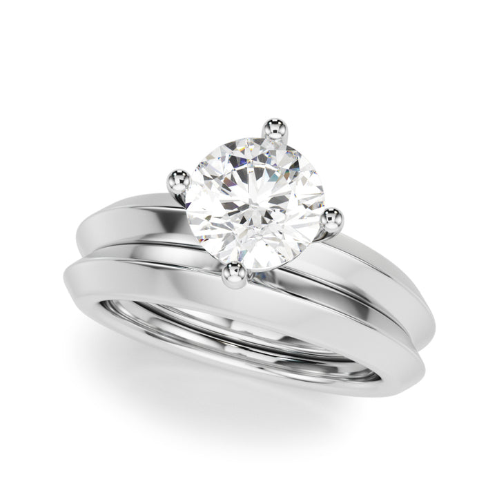 Platinum 1 CT Round Diamond Solitaire Engagement Ring