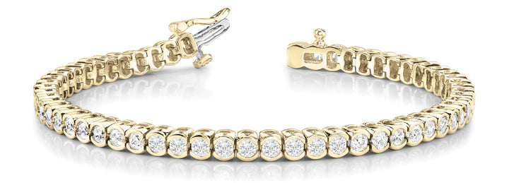 18K Yellow Gold 2.16 CT Diamond Line Bracelet