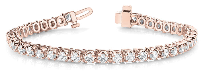 18K Rose Gold Diamond Tennis Bracelet