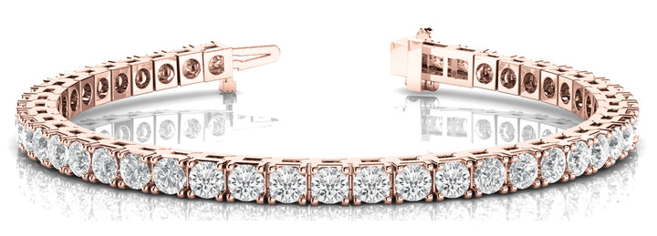 18K Rose Gold Diamond Tennis Bracelet