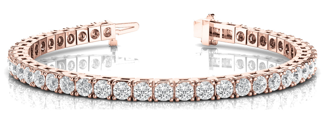 18K Rose Gold Diamond Tennis Bracelet
