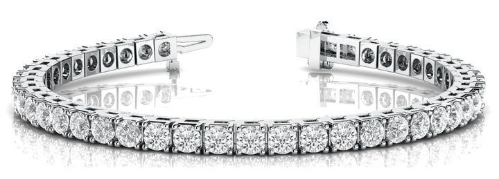 Platinum 1.5ctw Round Diamond Tennis Bracelet