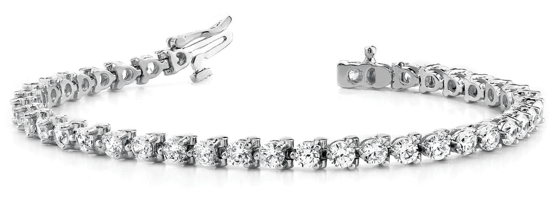 18K White Gold 1 ct Diamond Tennis Bracelet