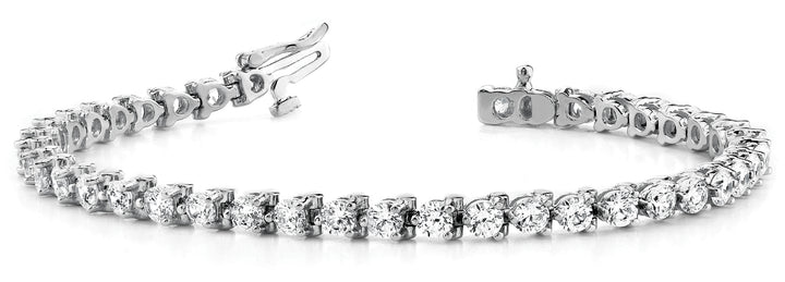 18K White Gold 1 ct Diamond Tennis Bracelet