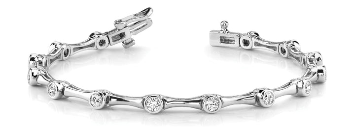 14K White Gold 3/4 ct Diamond Fashion Bracelet