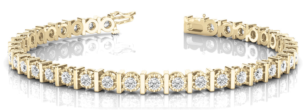 14K Yellow Gold 1/2 CT Diamond Fashion Bracelet