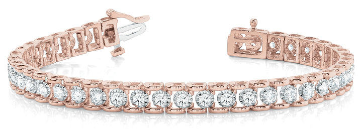 18K Rose Gold Diamond Tennis Bracelet