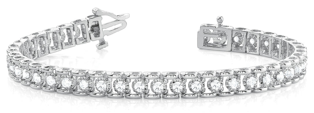 Platinum Diamond Line Bracelet | 1/2 CT Total