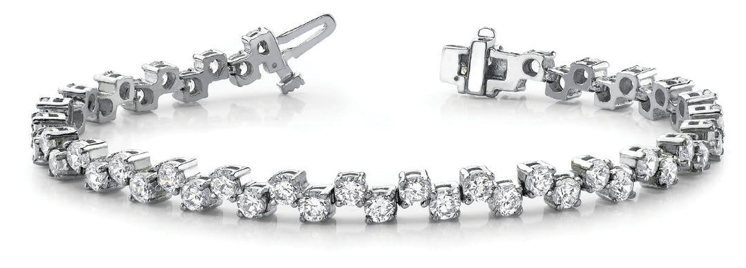Multi-Diamond Fashion Bracelet