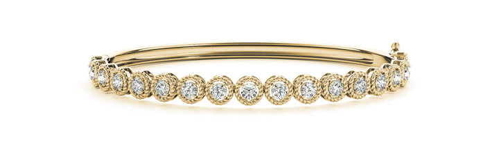 18K Yellow Gold Diamond Fashion Bracelet