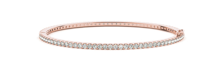 Rose Gold 7/8 ct Diamond Fashion Bangle Bracelet